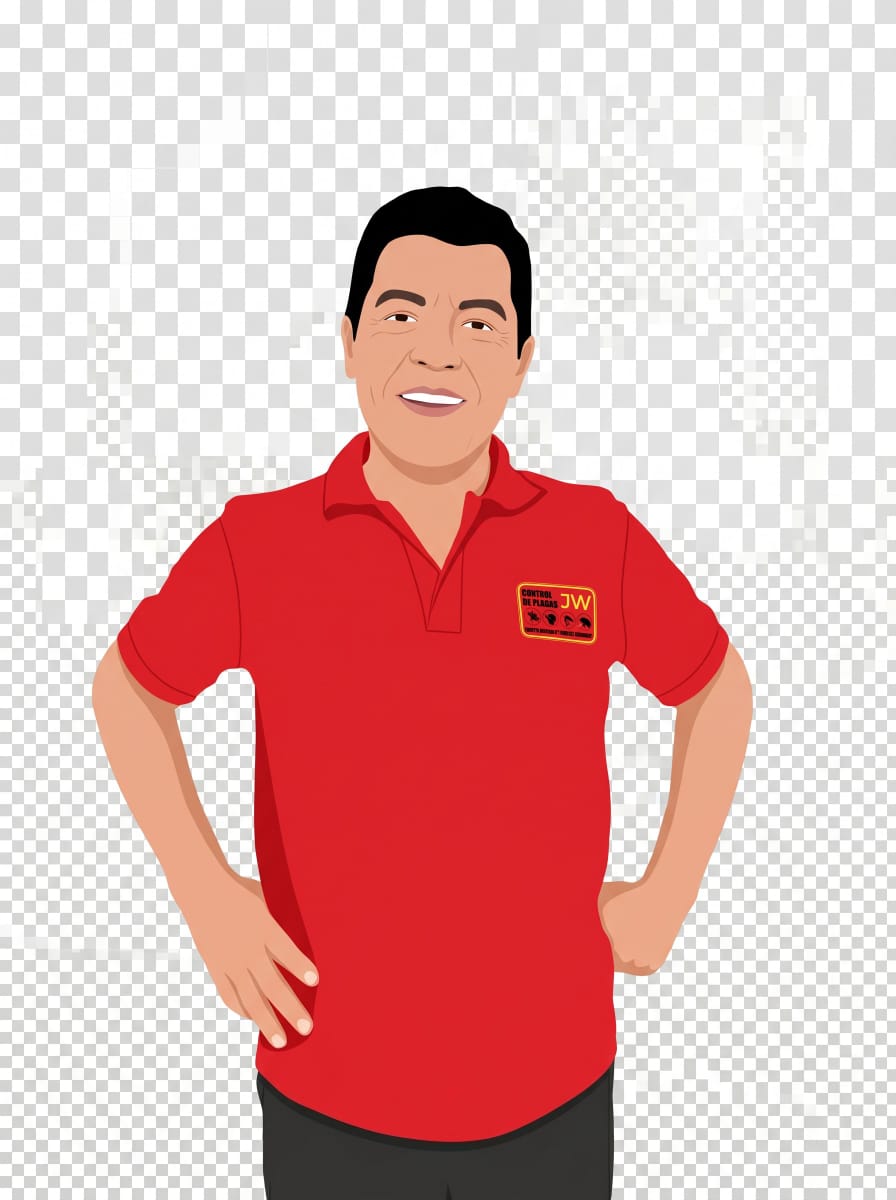 Técnico de JW Control de Plagas fumigando un negocio